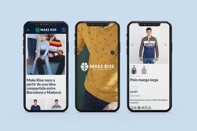 Creación de tienda onlline con WordPress y WooCommerce para Make rise